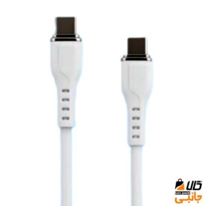 کابل شارژ پاوربانک سیلیکونی Type-C به Type-C